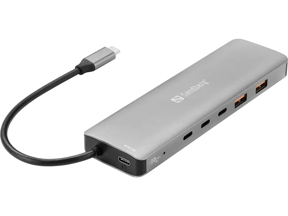 Sandberg USB Hub - USB-C to 5 x USB-C + 2 x USB-A 100W – 3. kép