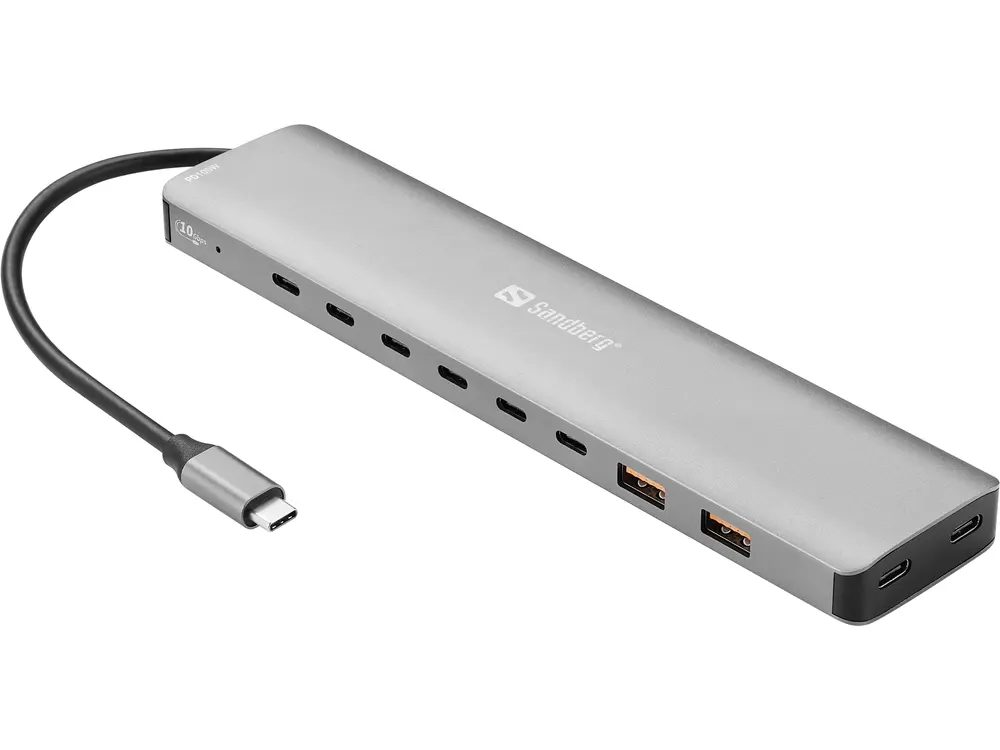 Sandberg USB Hub - USB-C to 8 x USB-C + 2xUSB-A 100W