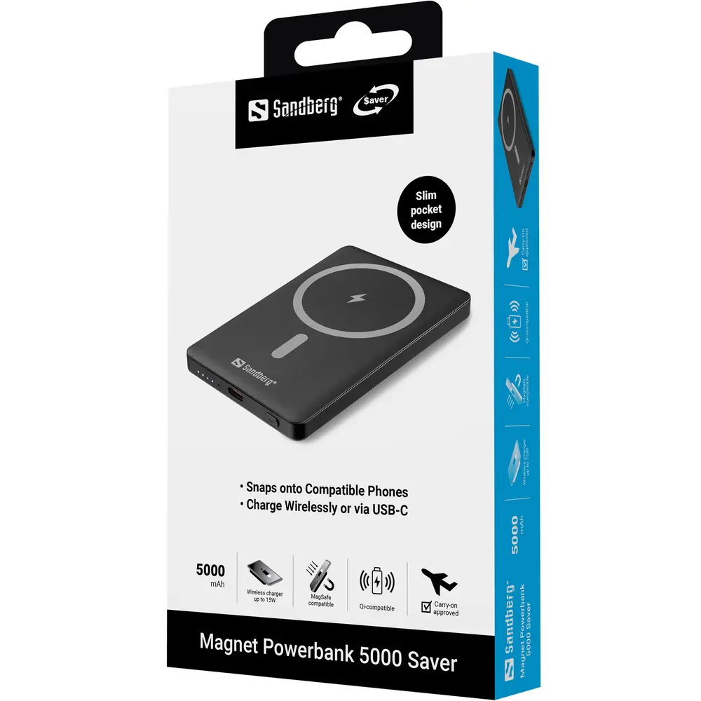 Sandberg Akkubank - Magnet Powerbank 5000 Saver – 5. kép