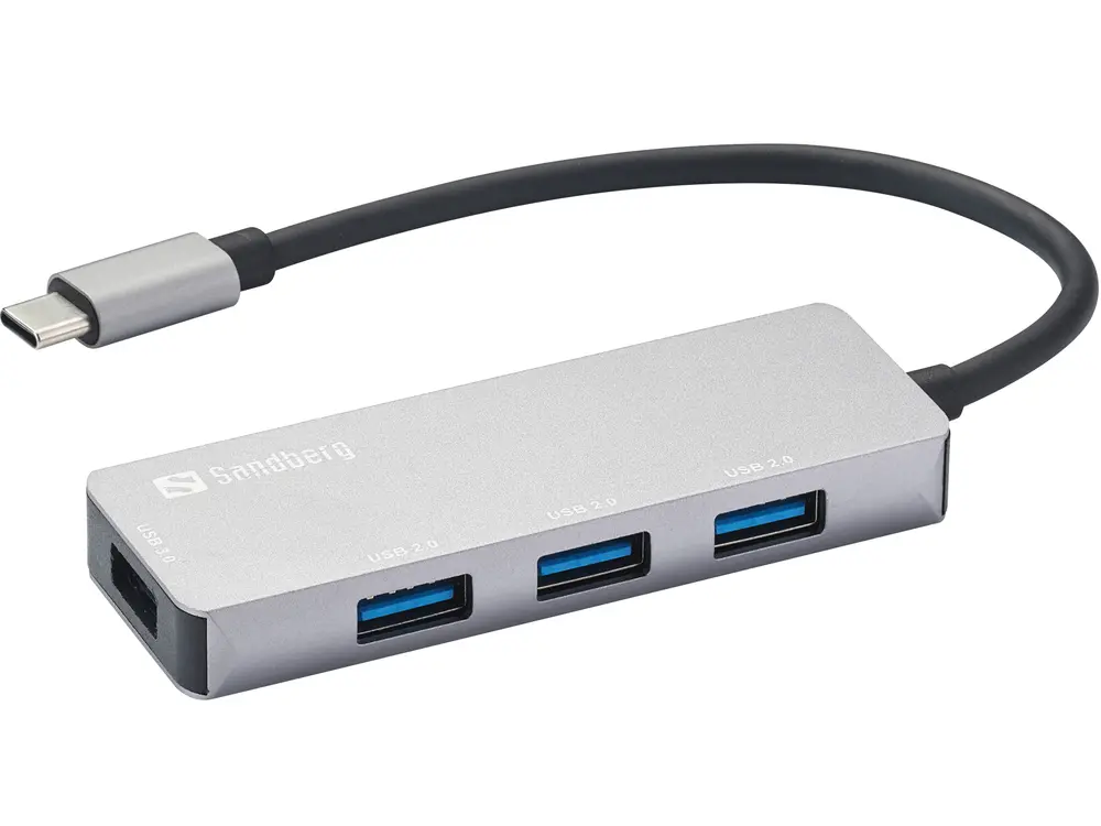 SANDBERG USB-C tartozék, USB-C Hub 1xUSB3.0+3x2.0 SAVER