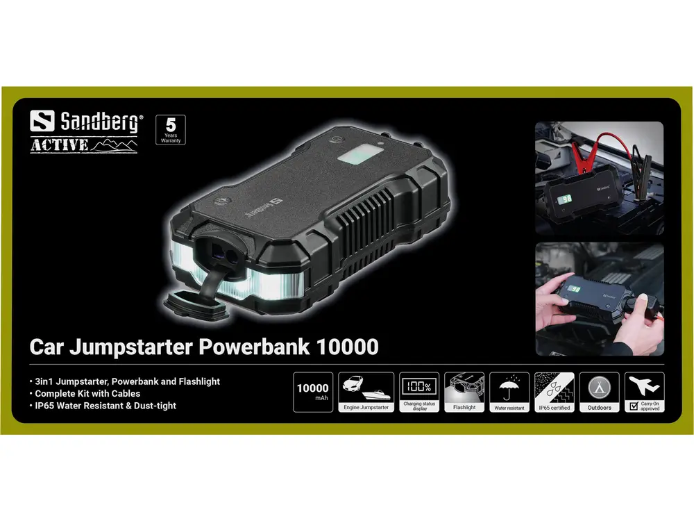 Sandberg Akkubank - Car Jumpstarter Powerbank 10000 – 8. kép
