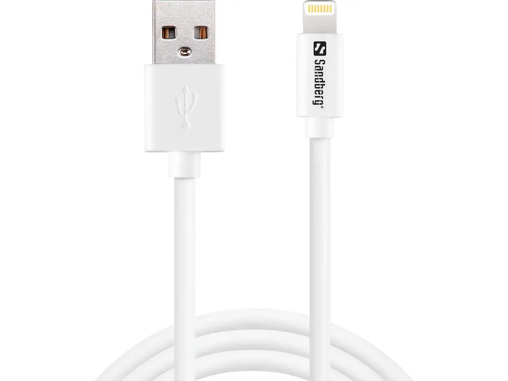 SANDBERG Töltőkábel, USB>Lightning MFI 1m White