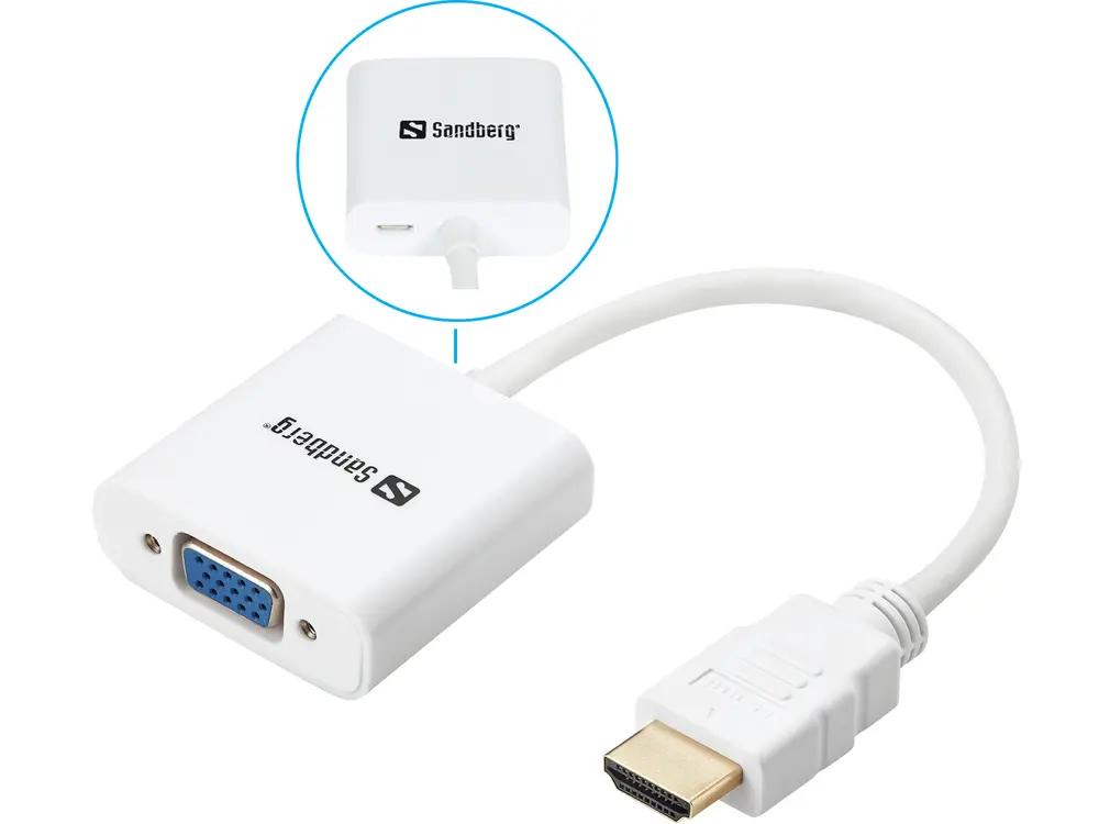 Sandberg Kábel Átalakító - HDMI to VGA Converter