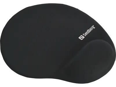 Sandberg Egérpad - Gel Mousepad with Wrist Rest (zselés csuklótámasszal; fekete)