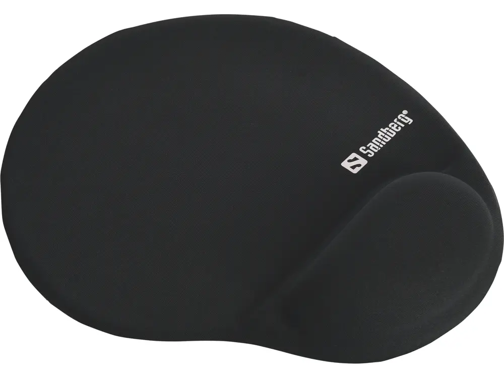 Sandberg Egérpad - Gel Mousepad with Wrist Rest (zselés csuklótámasszal; fekete)