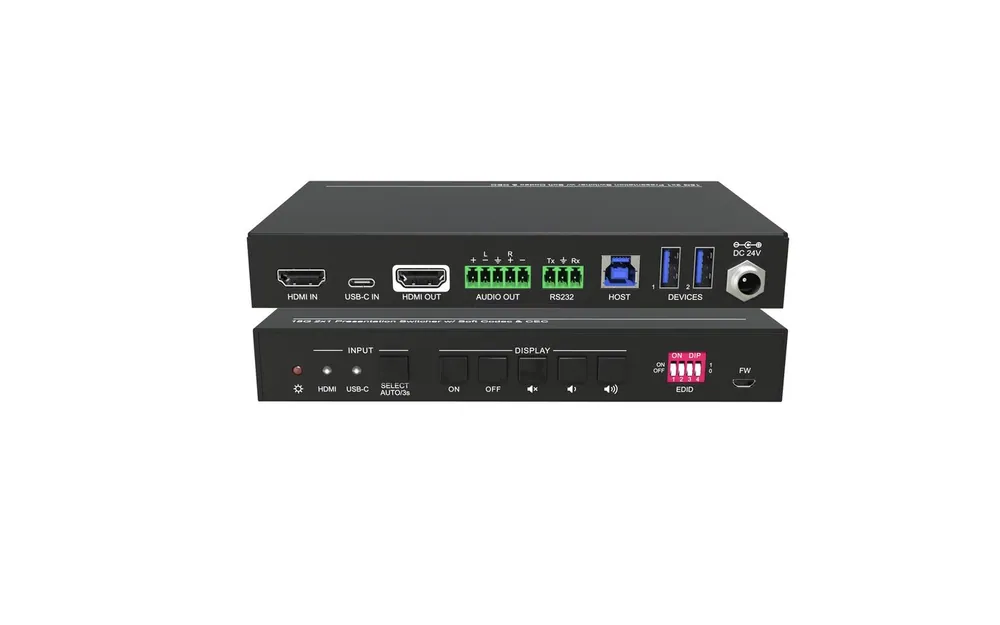 Vivolink 4K 2x1 Meeting Room HUB + Switcher w/soft Codec & CEC – 5. kép