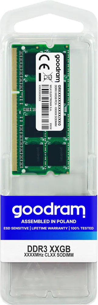 GoodRam 8GB DDR3 1600MHz SODIMM