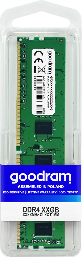GOODRAM Memória DDR4 4GB 2666MHz CL19 SR DIMM