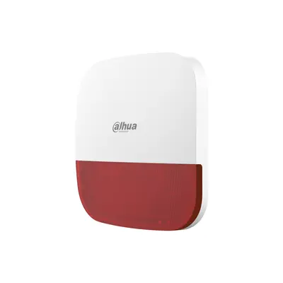 Dahua Vezeték nélküli kültéri sziréna - AirShield ARA13-W2 Piros (IP65; 110dB; LED; 868MHz, AES128, 12VDC+Akku; Mabisz)