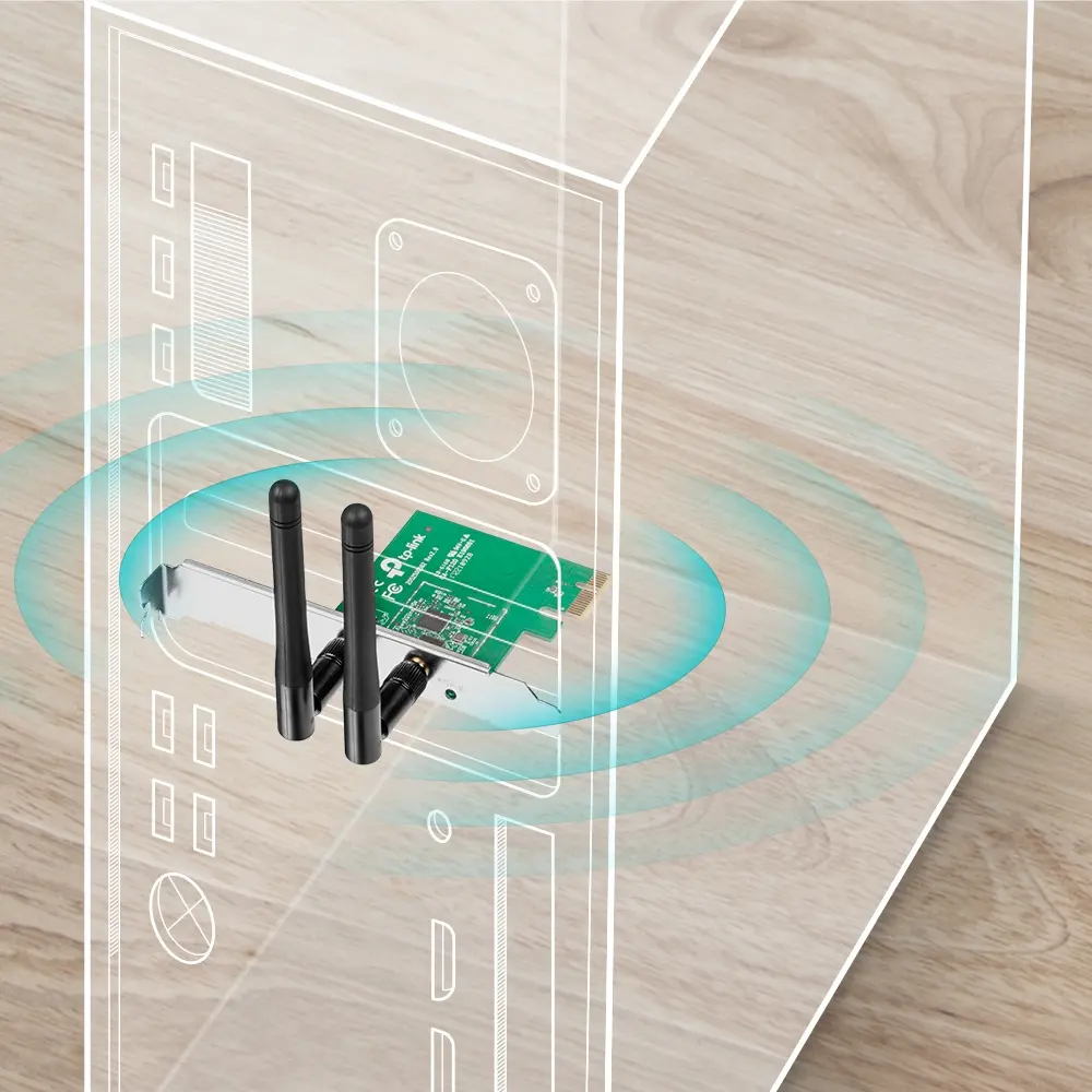 TP-LINK TL-WN881ND WiFi PCX 300M – 3. kép