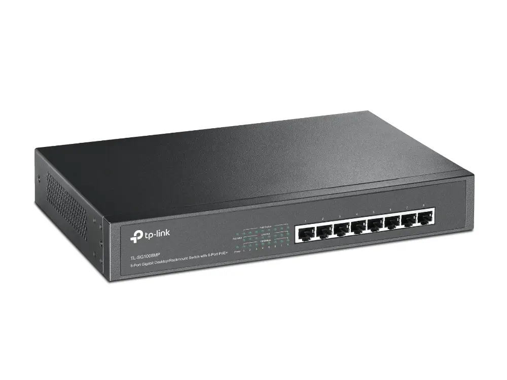 TP-Link Switch PoE - TL-SG1008MP (8port 1Gbps; 8 af/at PoE port; 126W) – 2. kép