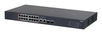 Dahua switch PoE mendzselhető - CS4220-16GT-240 (Cloud menedzsment; 16x 1Gbps at/af PoE; 2x 1Gbps; 2x 1Gbps SFP; 190W)