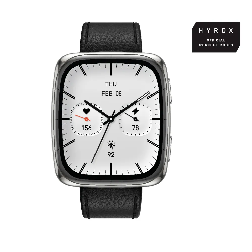 Amazfit Active 2 (Square) Premium Black Leather