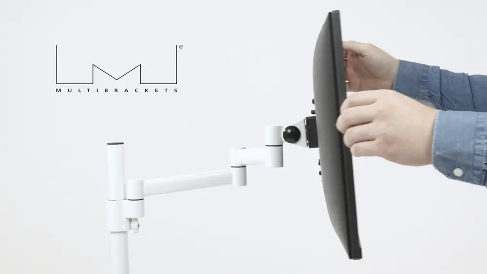 MULTIBRACKETS Asztali konzol, M VESA Deskmount Officeline Single II White (15-30", max.VESA: 100x100 mm, 8 kg) – 6. kép