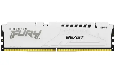 KINGSTON FURY Memória DDR5 16GB 5200MT/s CL40 DIMM Beast White XMP – 2. kép