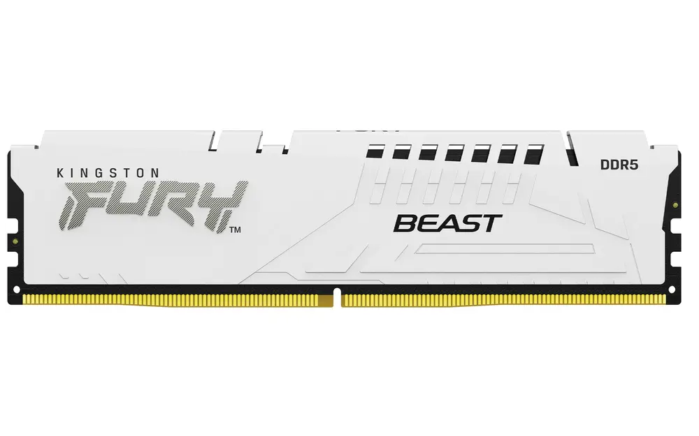 KINGSTON FURY Memória DDR5 16GB 5200MT/s CL40 DIMM Beast White XMP – 2. kép