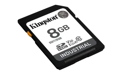 Kingston 8GB Industrial -40C to 85C UHS-1 Class10 U3 V30 A1 SDHC memóriakártya – 2. kép