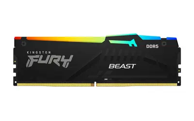 KINGSTON FURY Memória DDR5 16GB 6400MT/s CL32 DIMM Beast RGB EXPO – 2. kép