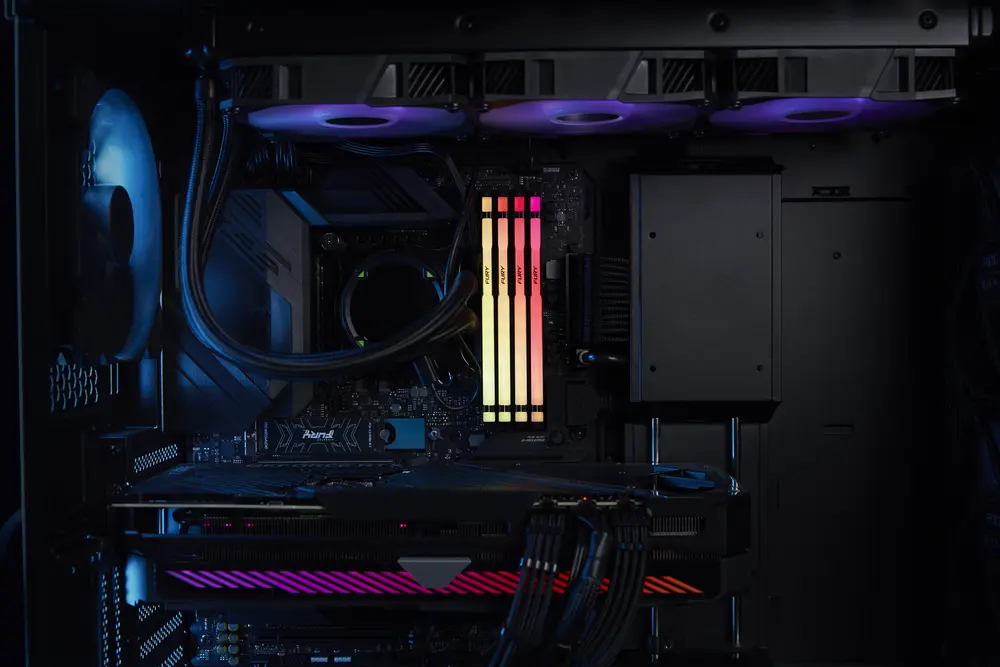 KINGSTON FURY Memória DDR5 32GB 6000MT/s CL36 DIMM 1Rx8 Beast RGB – 7. kép