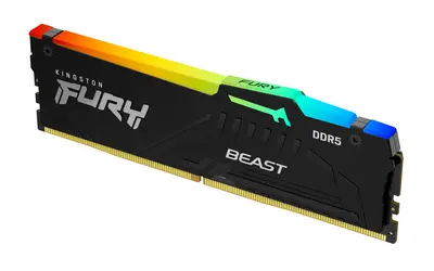 KINGSTON FURY Memória DDR5 32GB 5600MT/s CL36 DIMM 1Rx8 Beast RGB