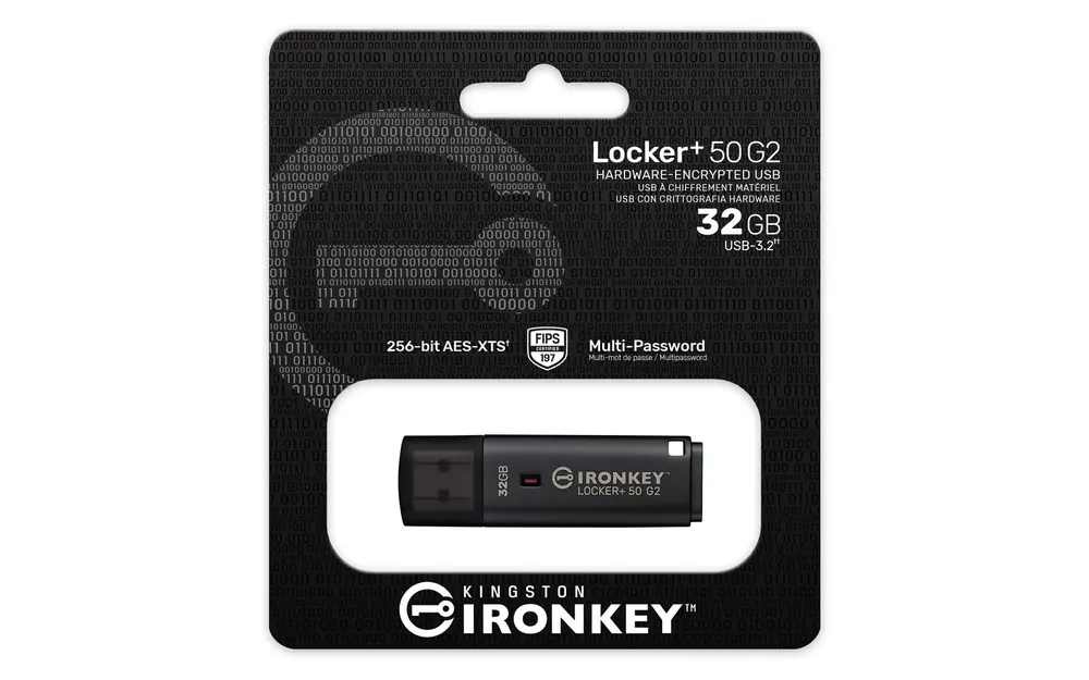 KINGSTON Pendrive 32GB IronKey Locker+ 50 G2 AES-256 FIPS 197 – 4. kép