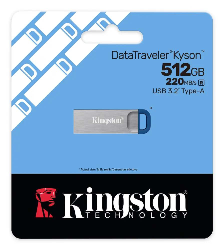 KINGSTON Pendrive 512GB DT Kyson 220MB/s fém USB 3.2 Gen 1 – 5. kép