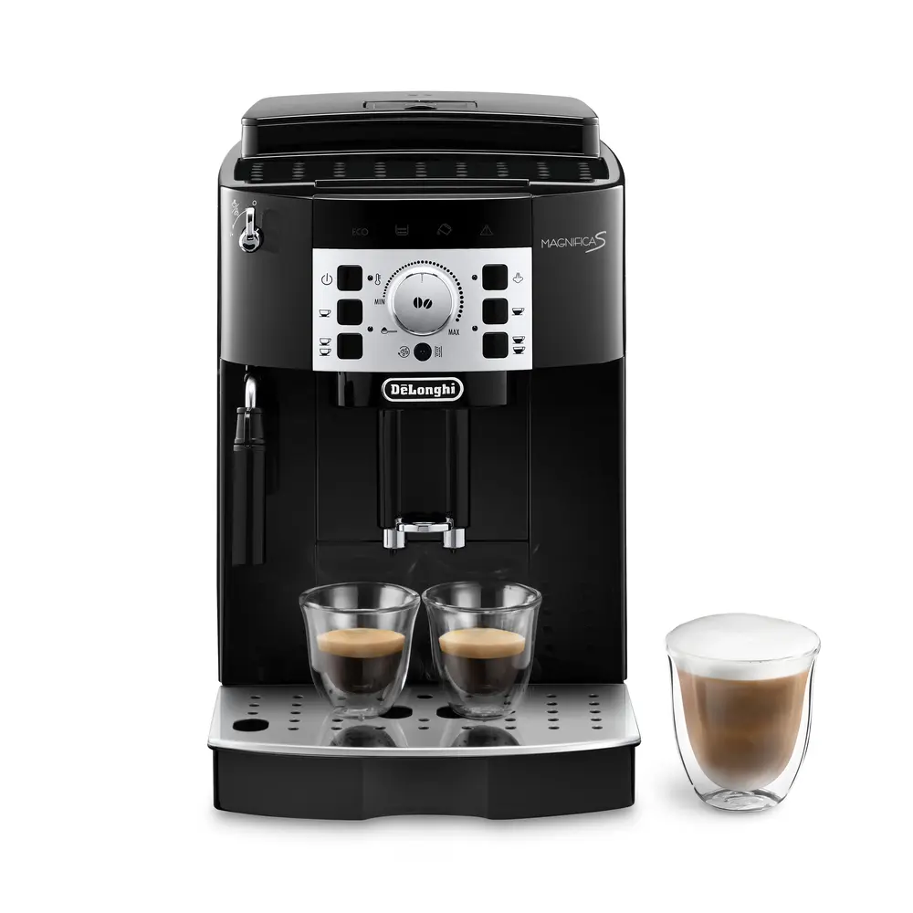 DELONGHI ECAM22.115.B Magnifica S automata 2 személyes kávéfőző, 13 őrlési fokozat, tartály: 1,8 l, Fekete