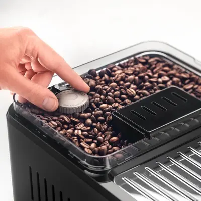 DELONGHI ECAM450.65.G Eletta Explore Automata kávéfőző, kávébab tartály: 300g, 1450W, Szürke – 2. kép