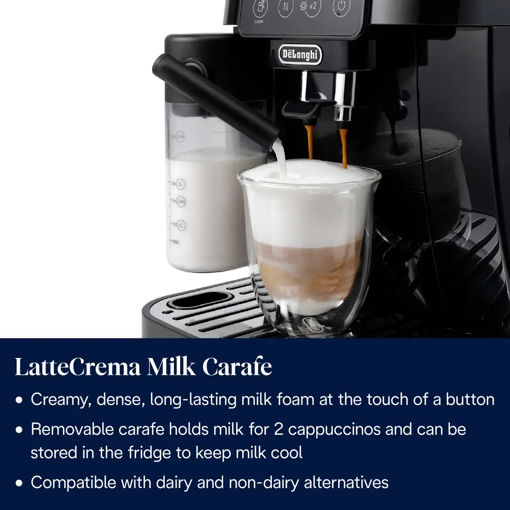 DELONGHI ECAM220.60.B Magnifica S automata 2 személyes kávéfőző, őrlési fokozatok: 13, tartály: 1,8 l, Fekete – 4. kép