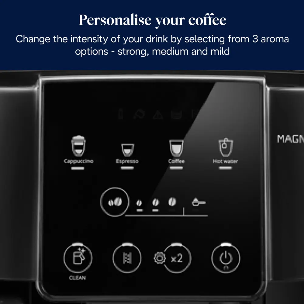 DELONGHI ECAM220.60.B Magnifica S automata 2 személyes kávéfőző, őrlési fokozatok: 13, tartály: 1,8 l, Fekete – 5. kép