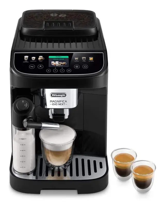 DELONGHI ECAM310.60.GB Magnifica Evo Next automata 2 személyes kávéfőző, 1450W, víztartály: 1,8L, Fekete