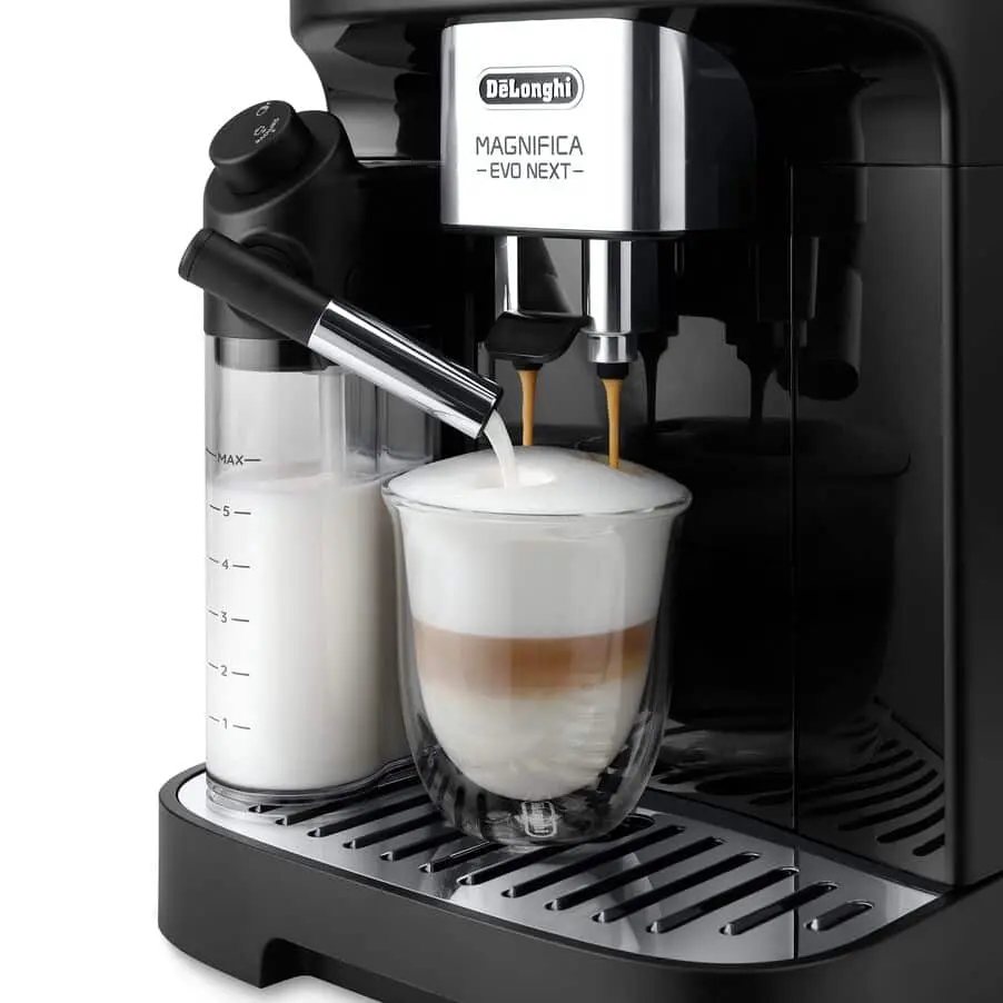 DELONGHI ECAM310.60.GB Magnifica Evo Next automata 2 személyes kávéfőző, 1450W, víztartály: 1,8L, Fekete – 3. kép