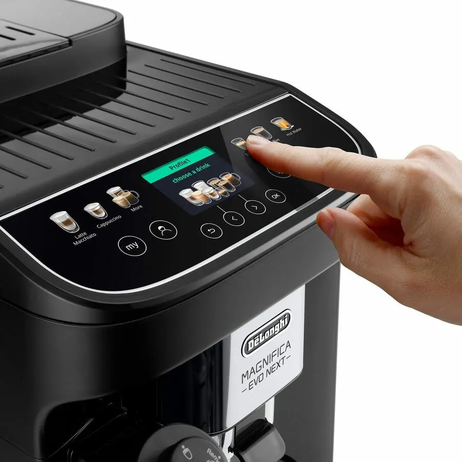 DELONGHI ECAM310.60.GB Magnifica Evo Next automata 2 személyes kávéfőző, 1450W, víztartály: 1,8L, Fekete – 4. kép