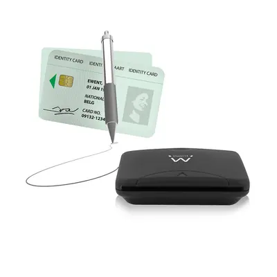 Ewent Smart Card ID Reader Black – 2. kép
