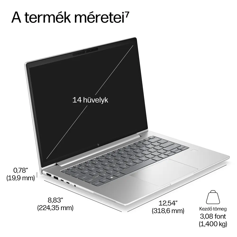 HP EliteBook 6 G2i 14, 14" WUXGA UWVA, Core Ultra5 325 2.1GHz, 16GB, 512GB, Win 11 Prof. – 5. kép
