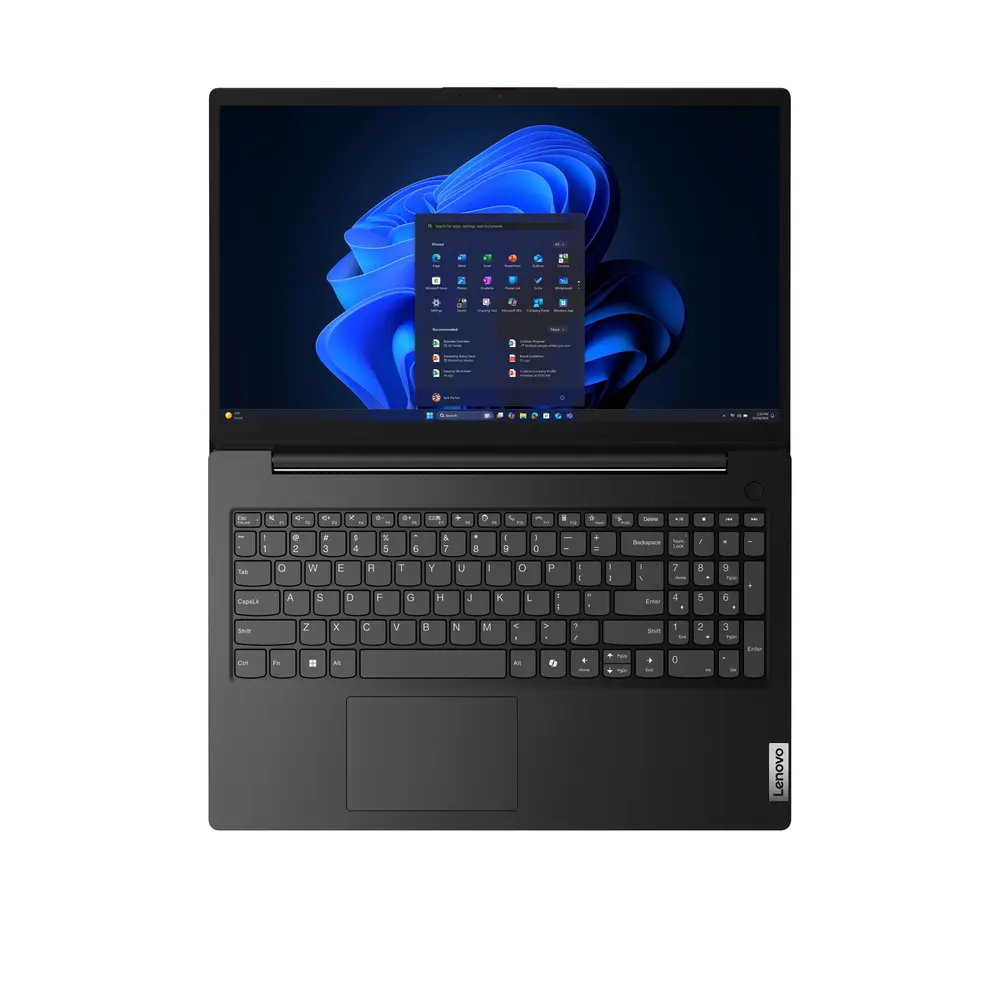 LENOVO V15 G7 IWC, 15.6" FHD, Intel Core 7 350 (4.8GHz), 16GB, 512GB SSD, NoOS, Business Black – 6. kép