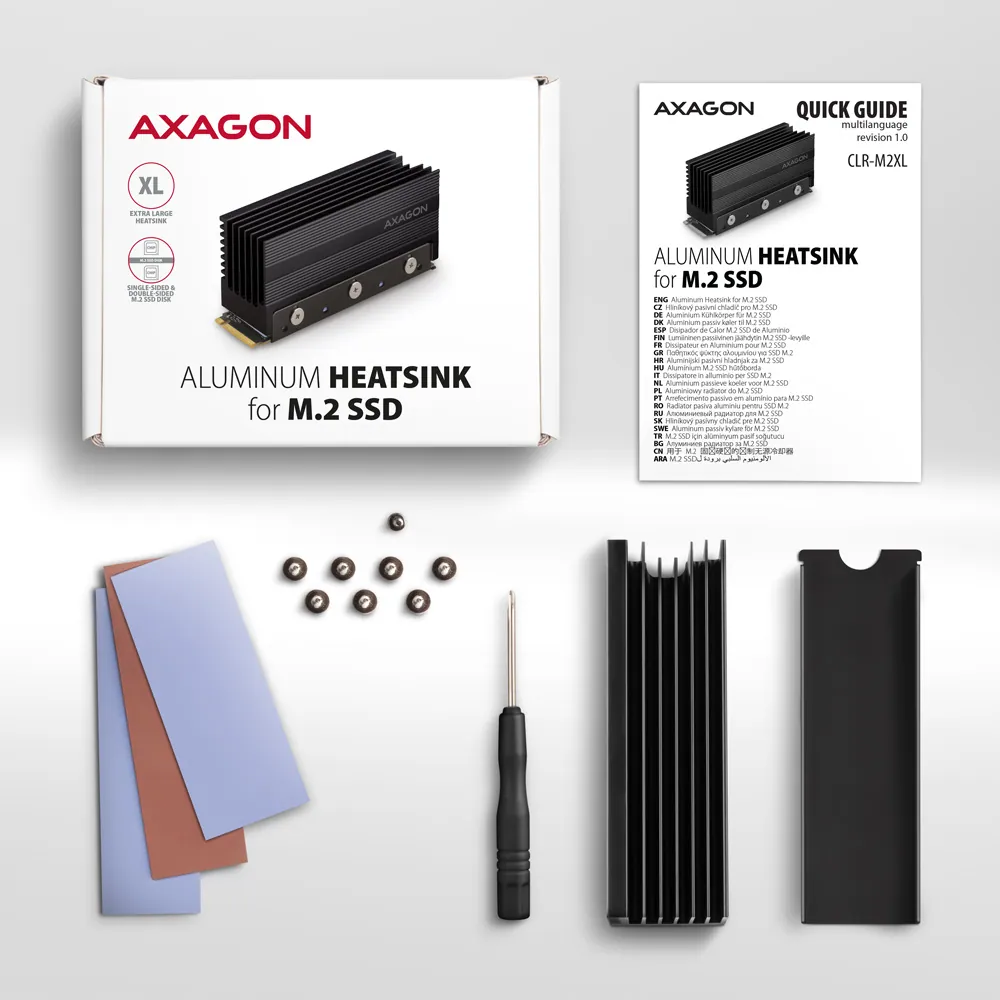 AXAGON CLR-M2XL heatsink for M.2 SSD – 6. kép