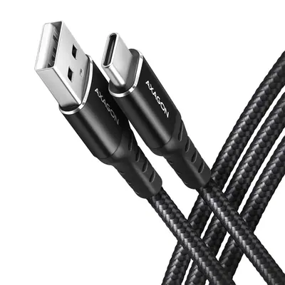 AXAGON BUCM-AM10AB HQ USB-C <> USB-A Cable 1m Black