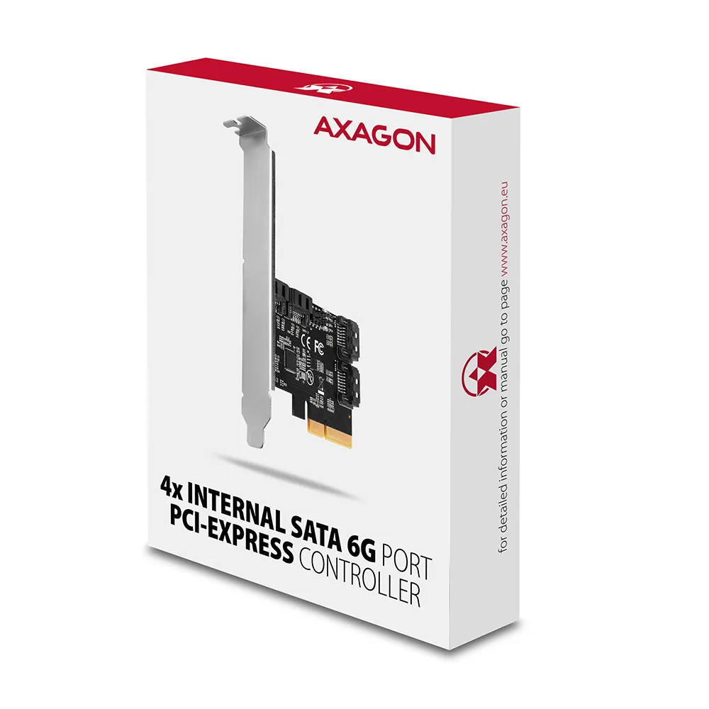 AXAGON PCES-SA4X4 PCIe Controller 4x SATA 6G – 6. kép