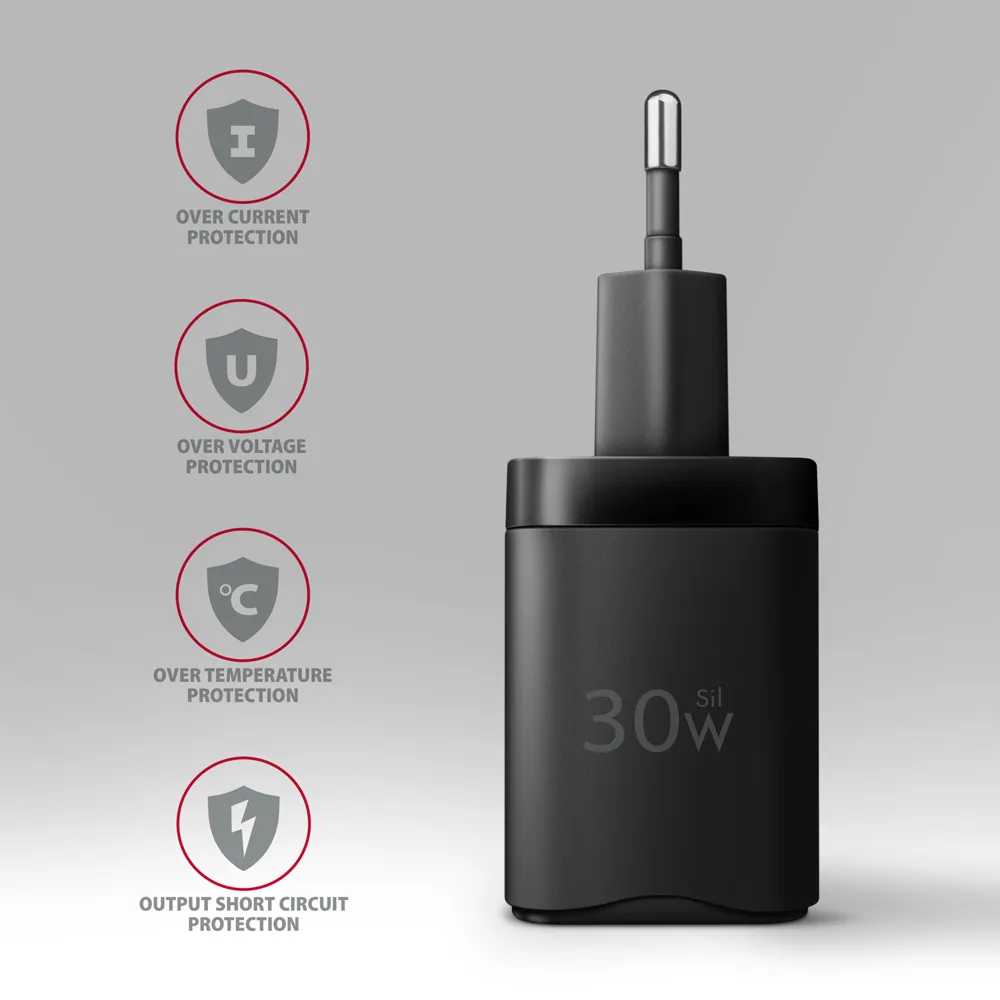 AXAGON ACU-PQ30 PD & QC Wall Charger 30W Black – 5. kép
