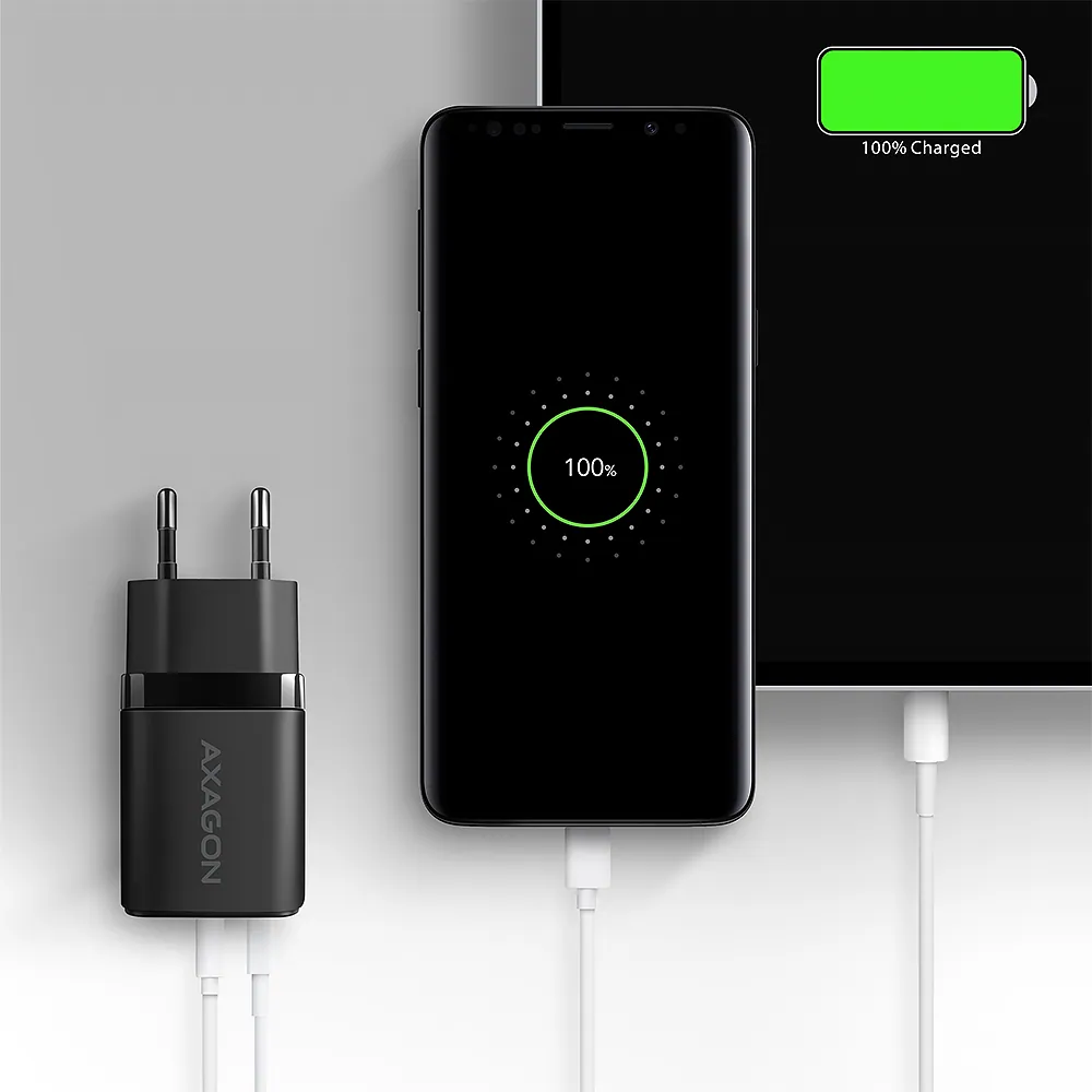 AXAGON ACU-PQ30 PD & QC Wall Charger 30W Black – 6. kép