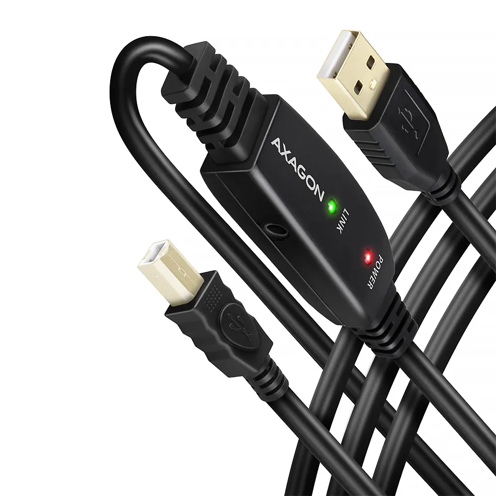 AXAGON ADR-210B USB Repeater Cabel 10m Black – 2. kép