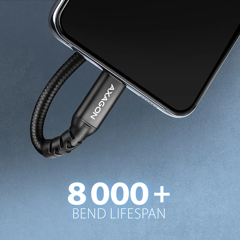 AXAGON BUCM32-CF10AB SPEED+ USB-C USB 20GBPS EXTENSION CABLE 1m Black – 5. kép