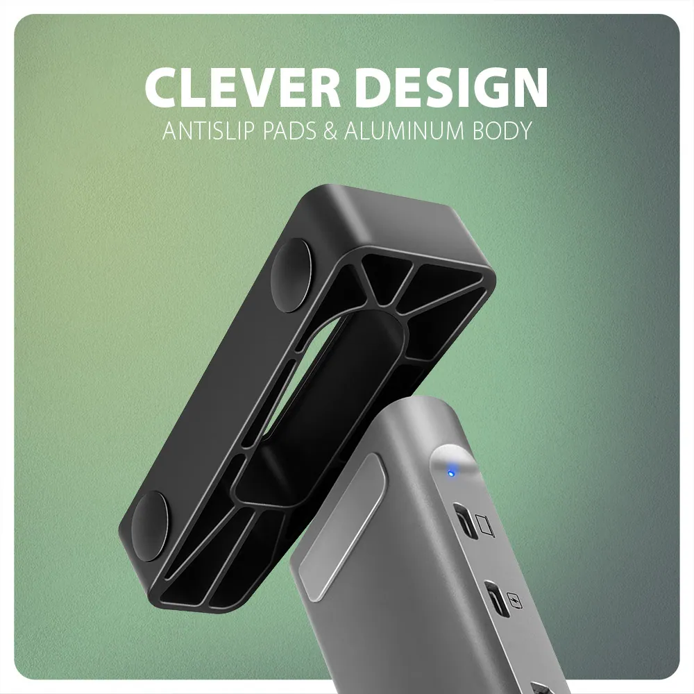 AXAGON HMC-10HLS USB-C 5GBPS LONGER 9IN1 HUB – 8. kép