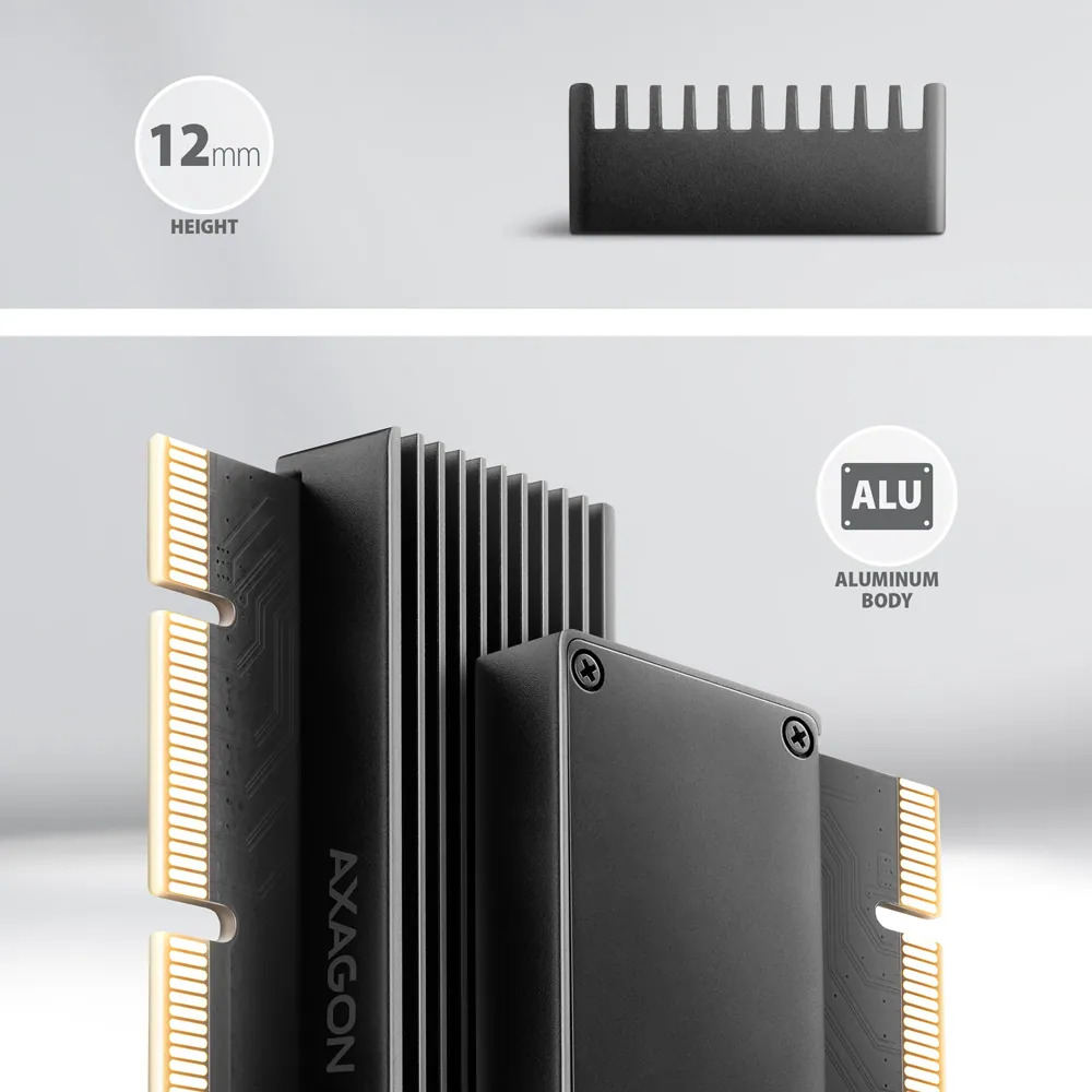 AXAGON PCEM2-XS PCIe NVMe M.2 adapter – 3. kép