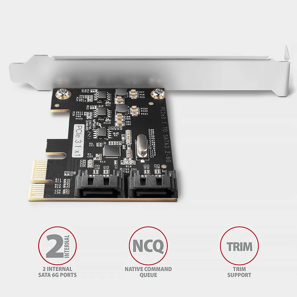 AXAGON PCES-SJ2 PCIe vezérlő 2x SATA 6G – 4. kép