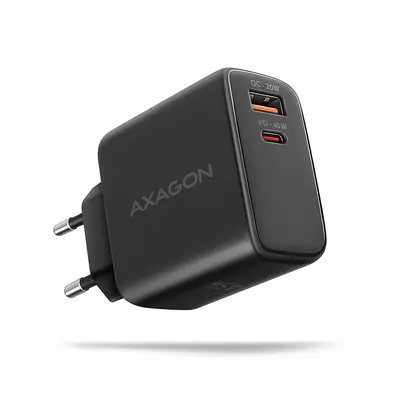 AXAGON ACU-PQ45 PD3.0 & QC4+ 2xOutputs Wall Charger 45W Black