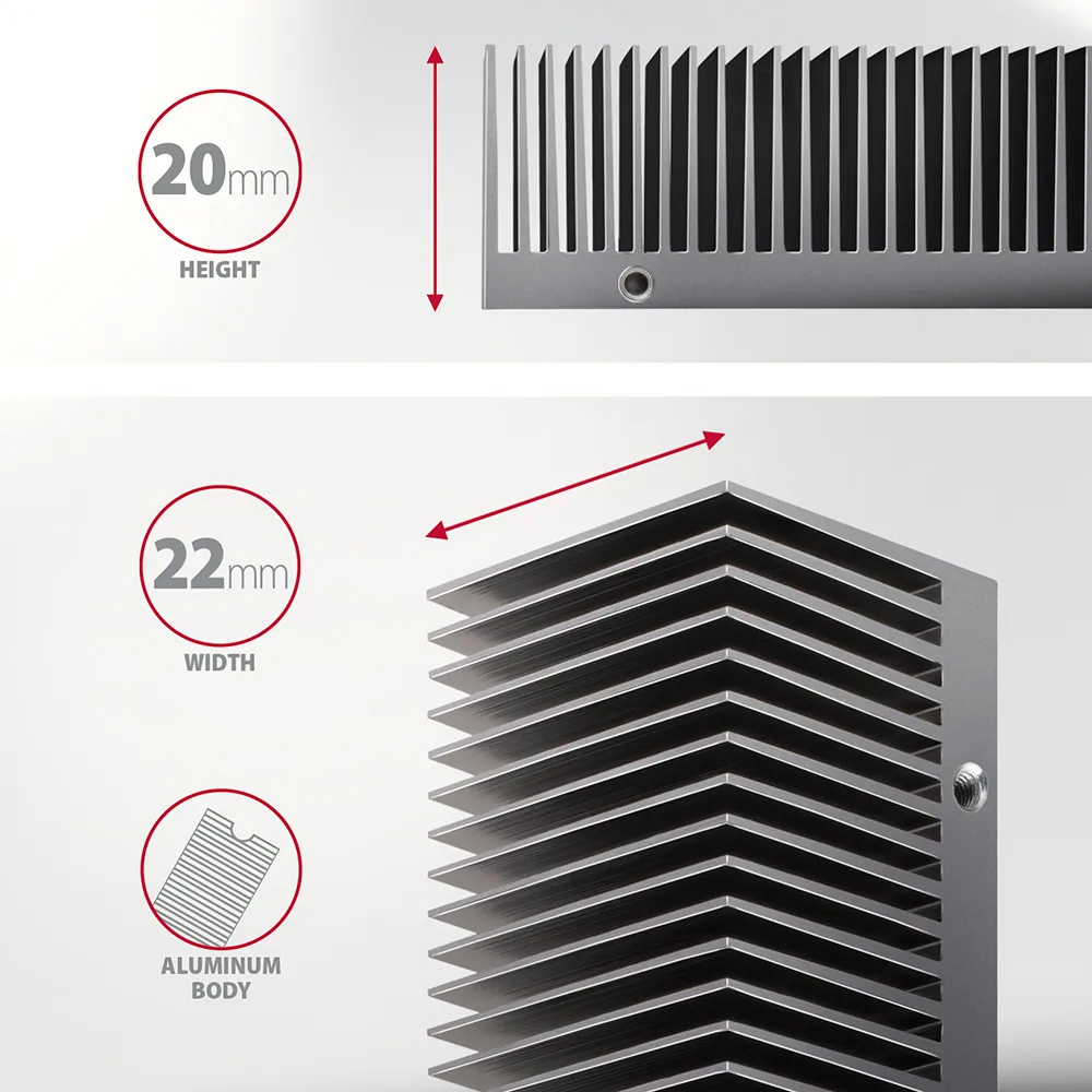AXAGON CLR-M2XT Heatsing for M.2 SSD – 3. kép