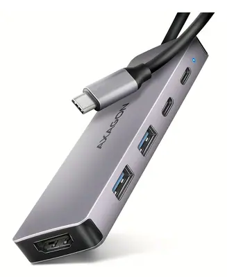 AXAGON HMC-5H60 USB-C 5Gbps 5in1 Hub Silver