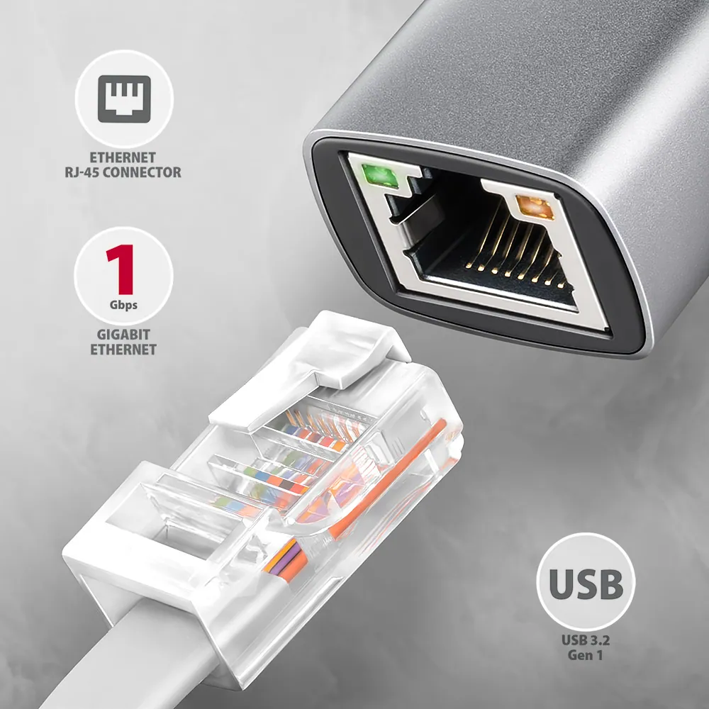 AXAGON ADE-TXPD USB-C Gigabit Ethernet Adapter – 2. kép